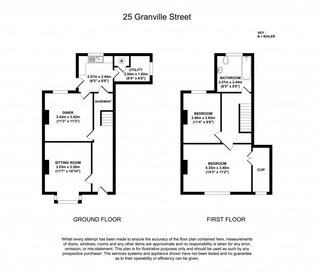 Floorplans For Granville Street, Derby, DE1