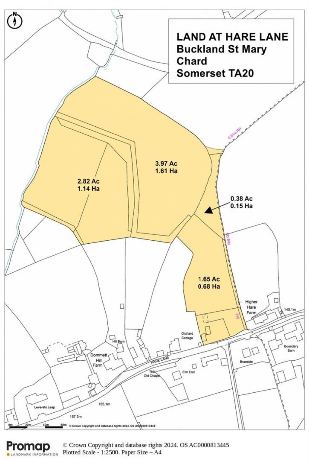 Floorplans For Hare Lane, Buckland St Mary, Chard