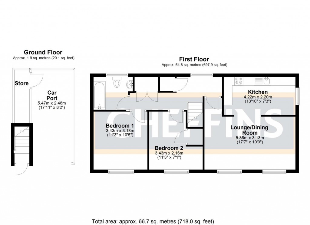 Floorplans For Carey Close, Ely