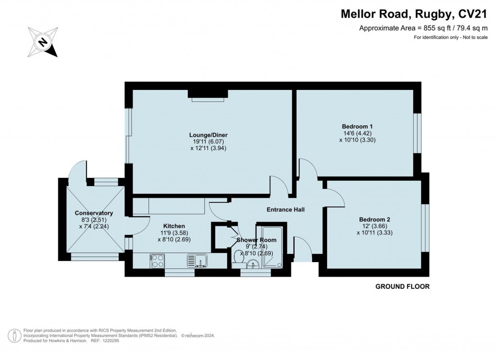 Floorplans For Mellor Road, Rugby, CV21