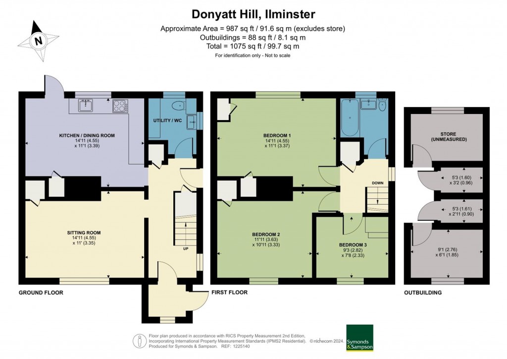 Floorplans For Donyatt Hill, Donyatt, Ilminster