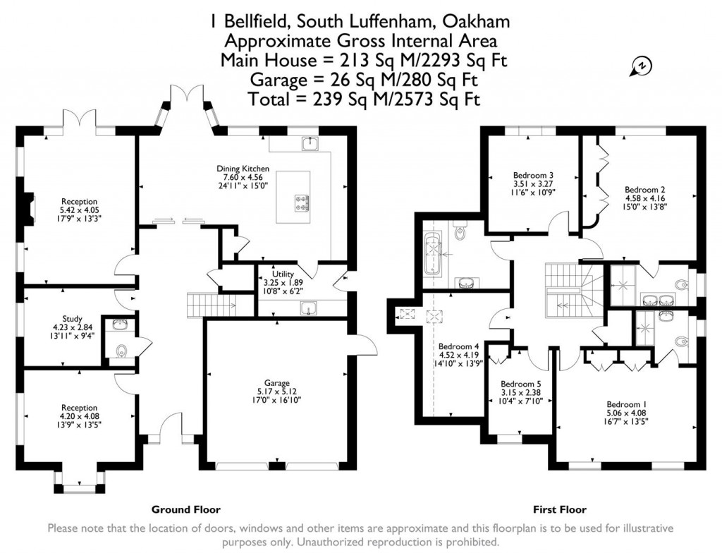 Floorplans For Bellfield, South Luffenham, Rutland