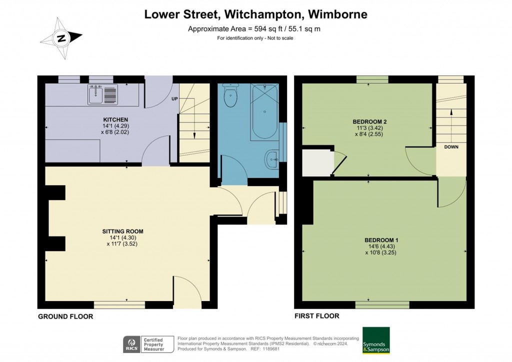 Floorplans For Lower Street, Witchampton, Wimborne