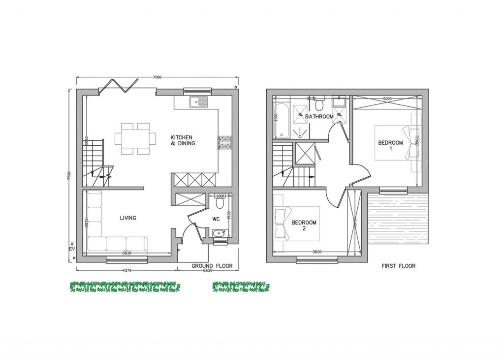 Floorplans For Weaverhead Close, Thaxted, Dunmow