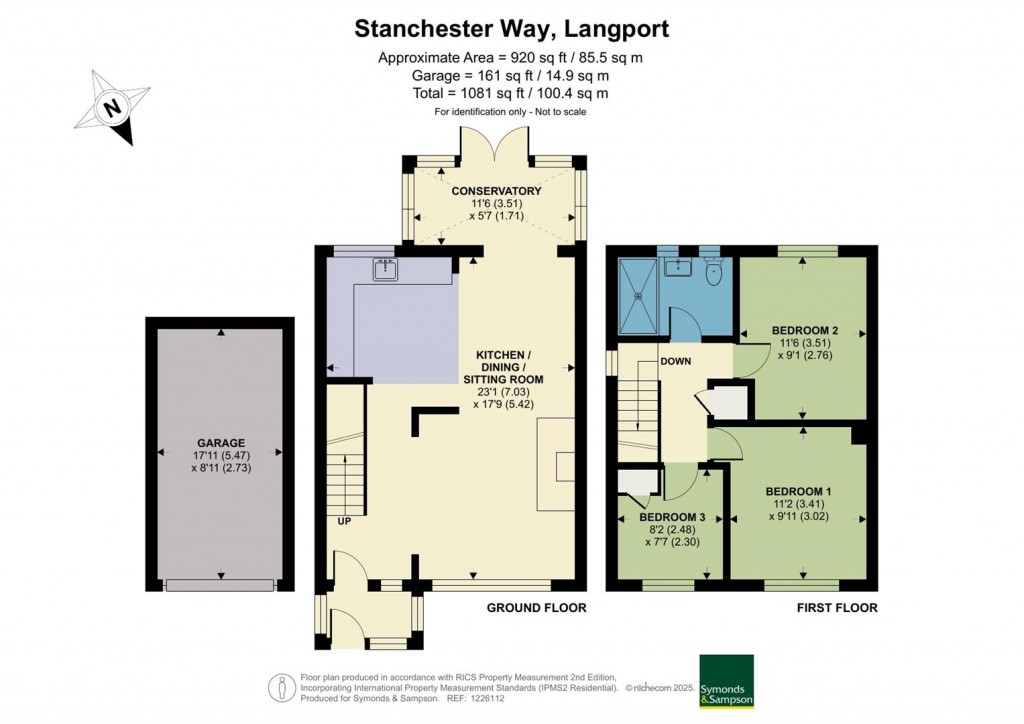 Floorplans For Stanchester Way, Curry Rivel, Langport