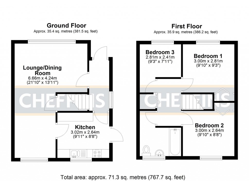 Floorplans For Northfield Park, Soham, Ely