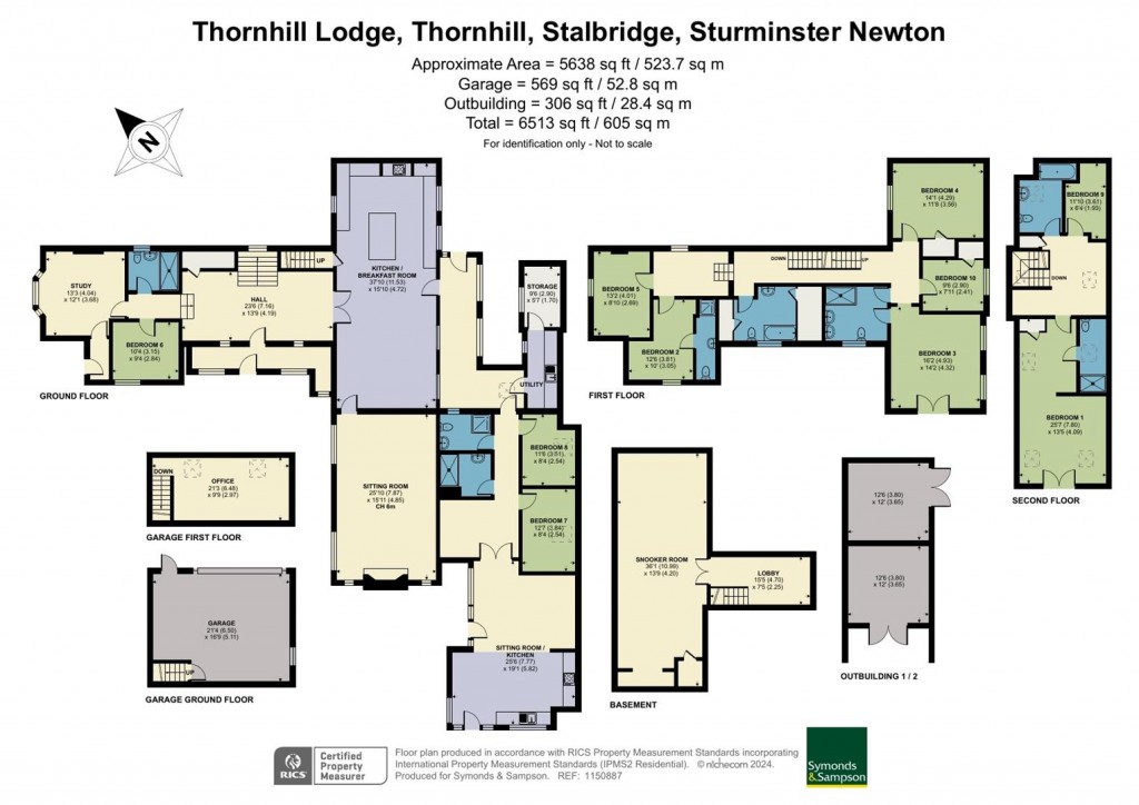 Floorplans For Thornhill, Stalbridge, Sturminster Newton