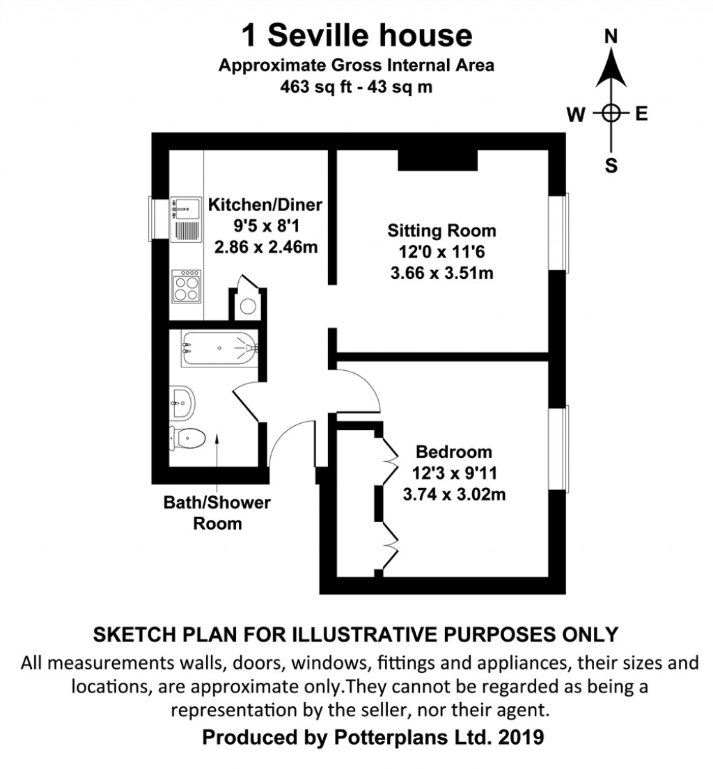 Floorplans For Yarmouth, Isle of Wight