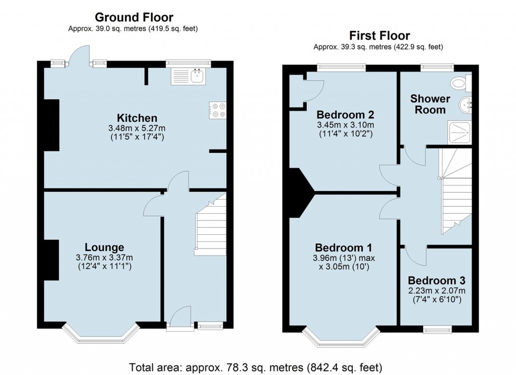 Floorplans For Trevor Crescent, Northampton, NN5