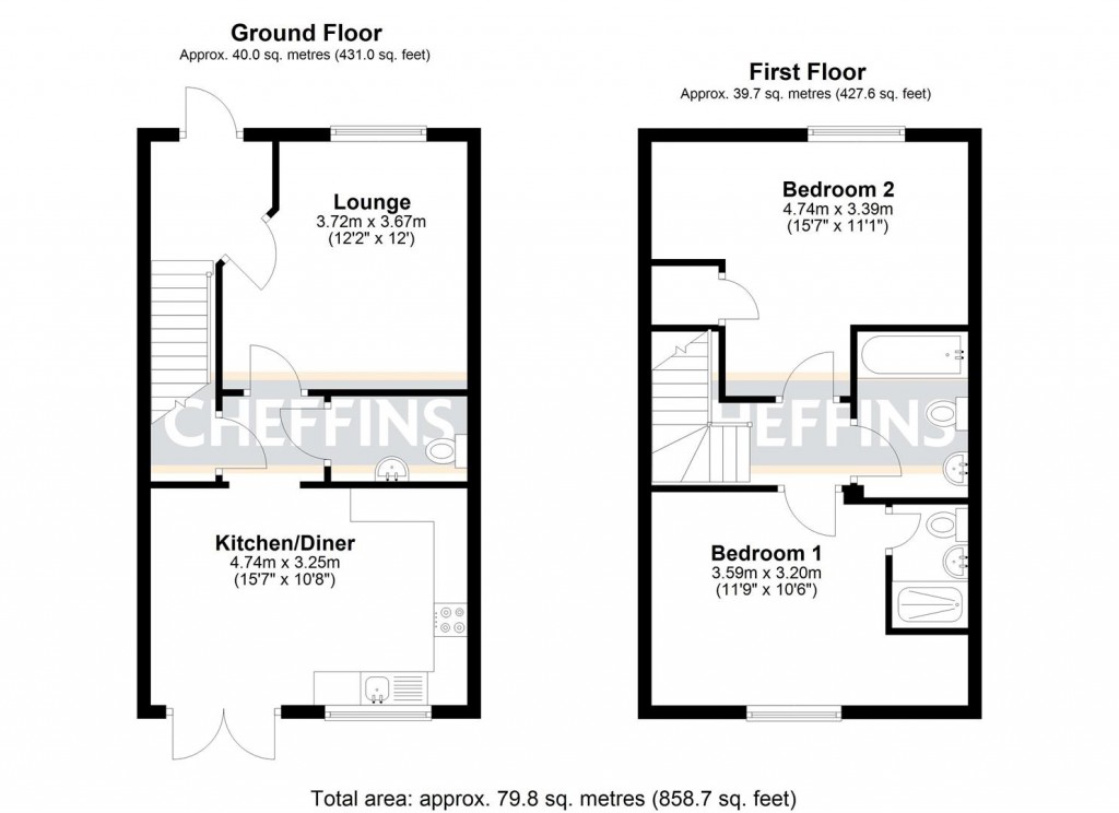 Floorplans For Quinton Road, Witchford, Ely