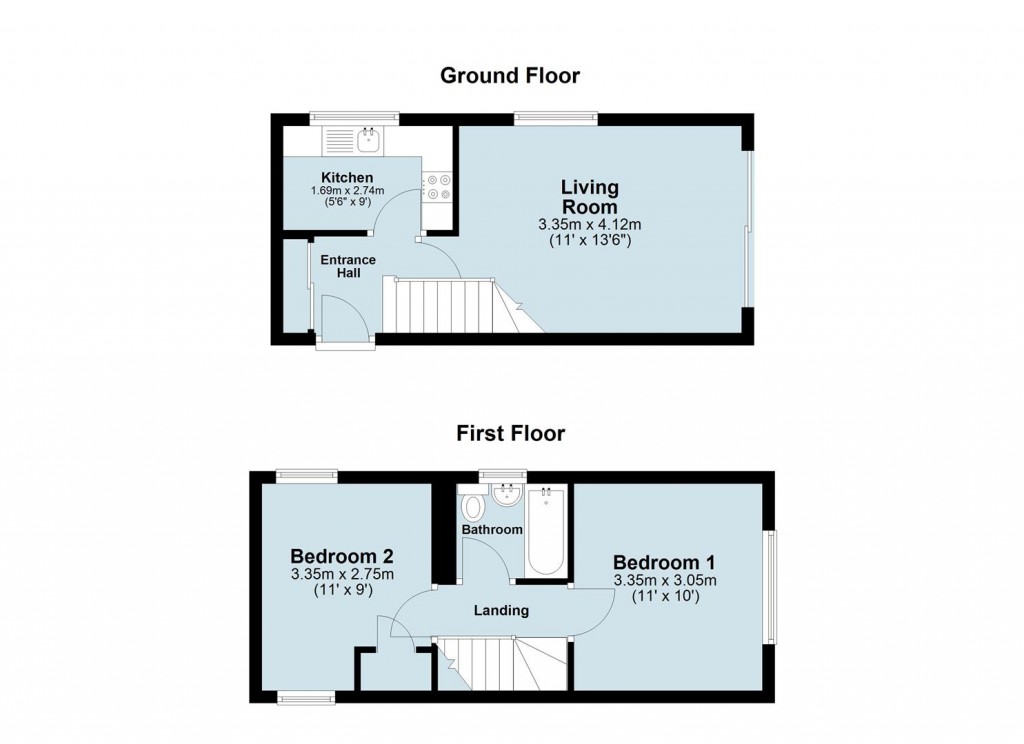 Floorplans For Barnsley Close, Atherstone, CV9