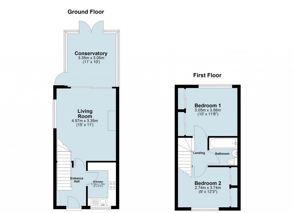 Floorplans For Martins Drive, Atherstone, CV9