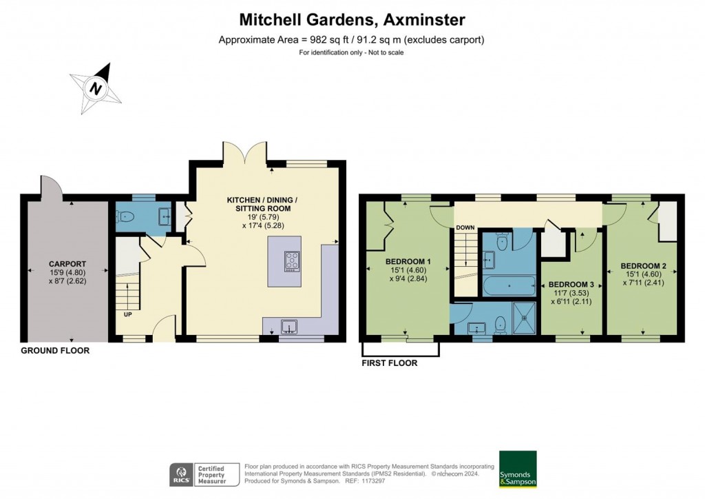 Floorplans For Mitchell Gardens, Axminster