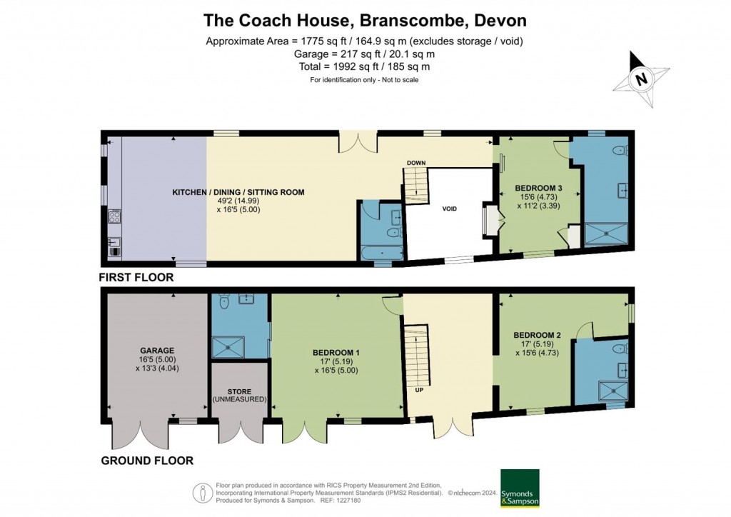 Floorplans For Branscombe, Seaton