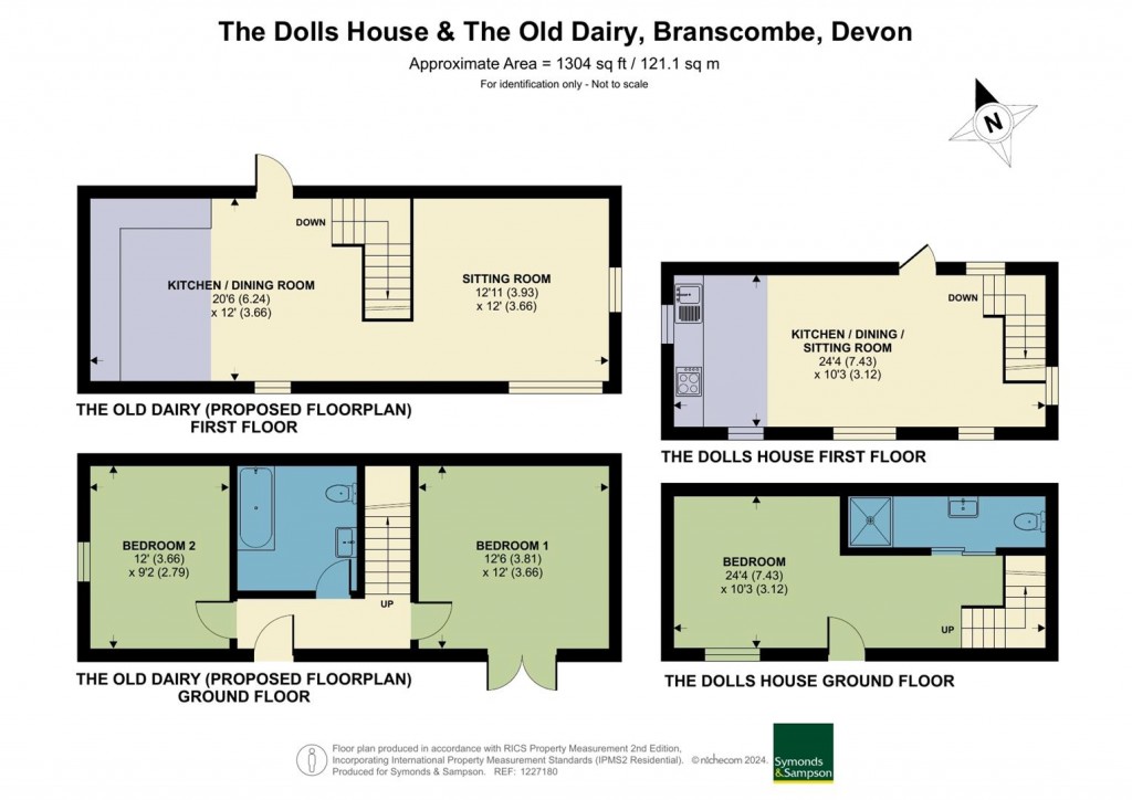 Floorplans For Branscombe, Seaton