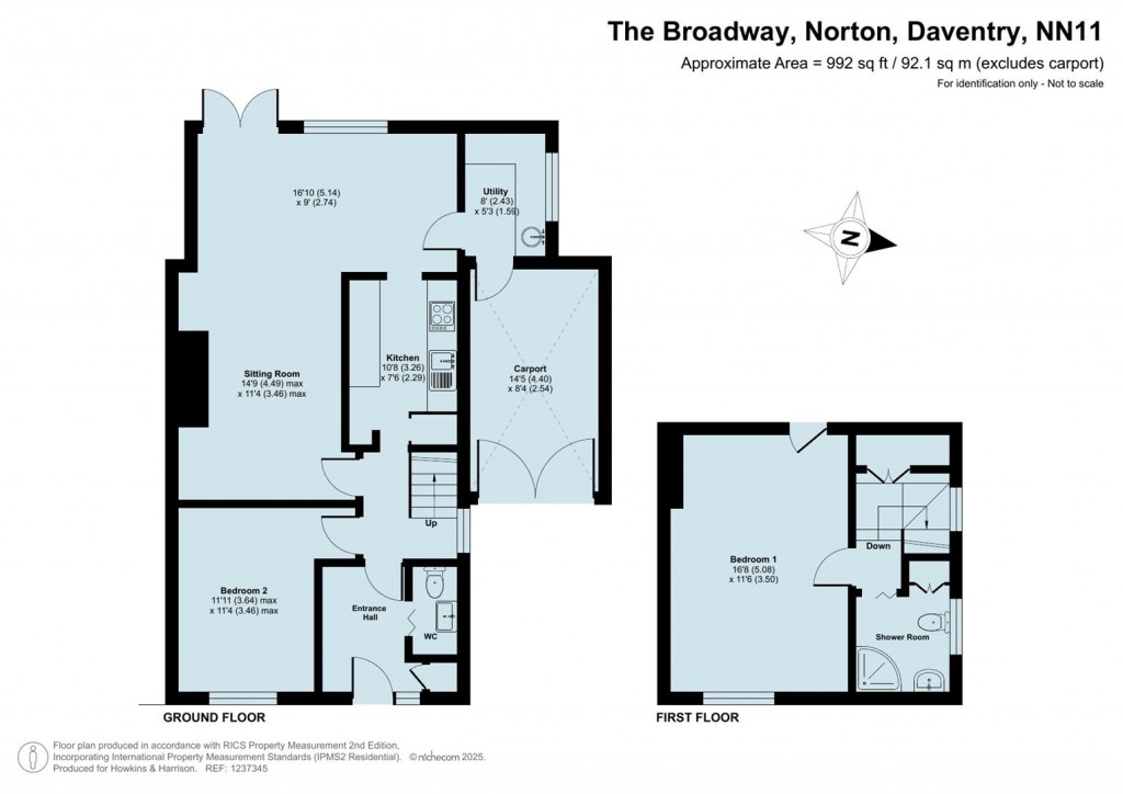 Floorplans For The Broadway, Norton, Daventry, NN11