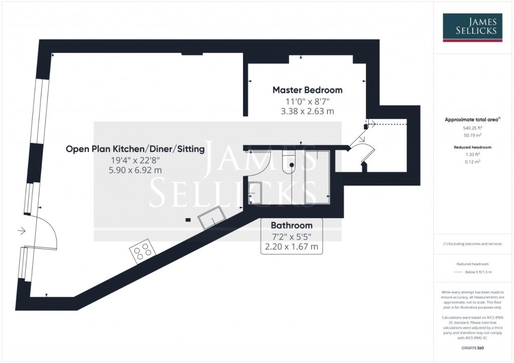 Floorplans For Loft 2, 9 Denmark Road, Aylestone, Leicester