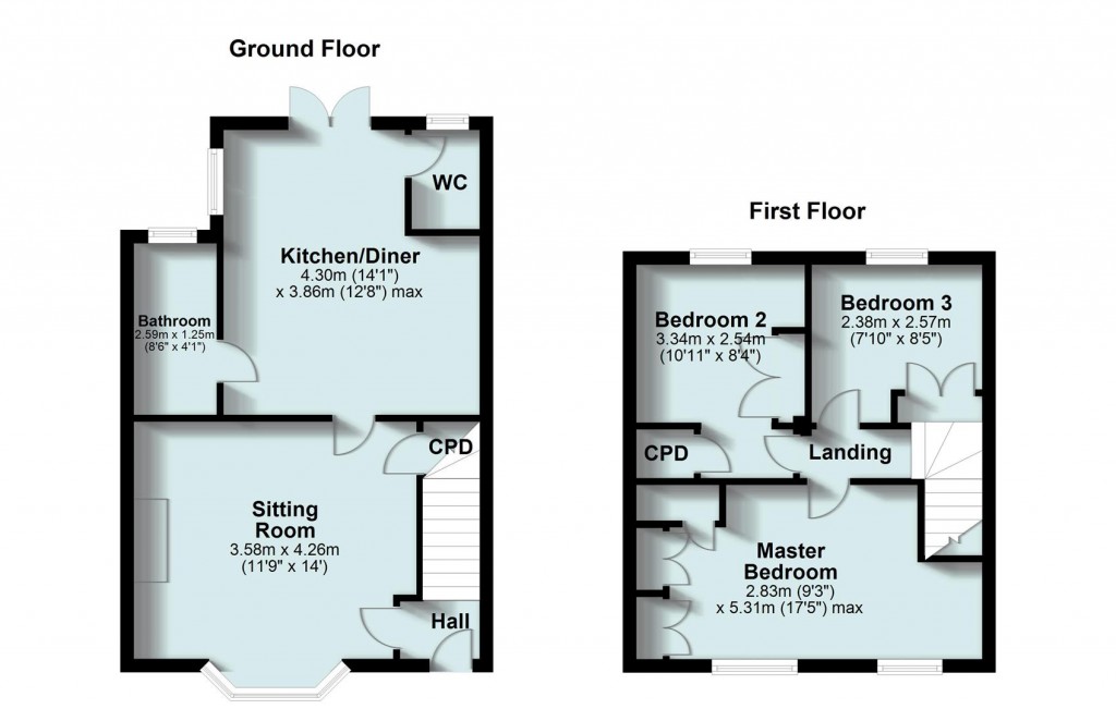 Floorplans For Abbey Lane, Southam