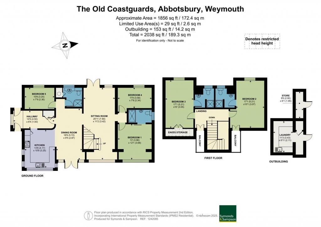 Floorplans For Abbotsbury, Weymouth