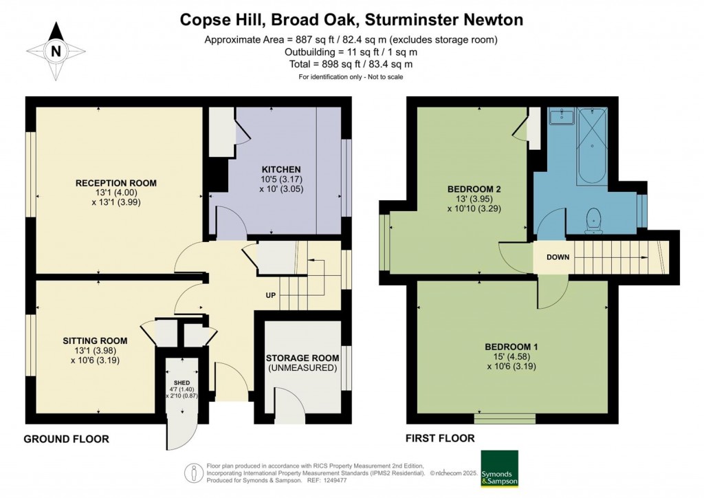 Floorplans For Copse Hill, Broad Oak, Sturminster Newton