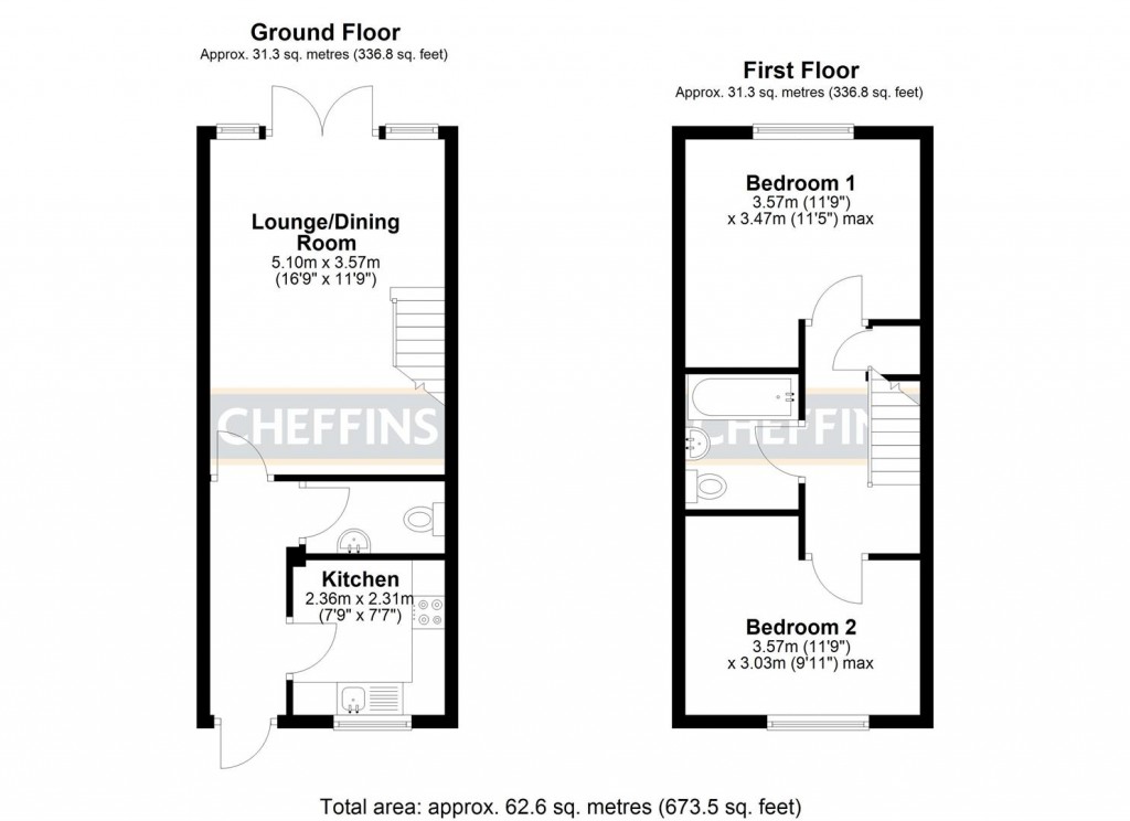 Floorplans For Darbys Yard, Sutton, Ely