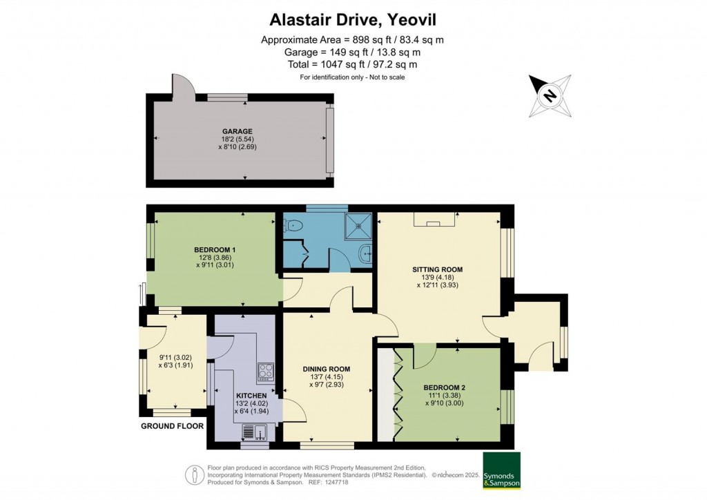 Floorplans For Alastair Drive, Yeovil, Somerset.