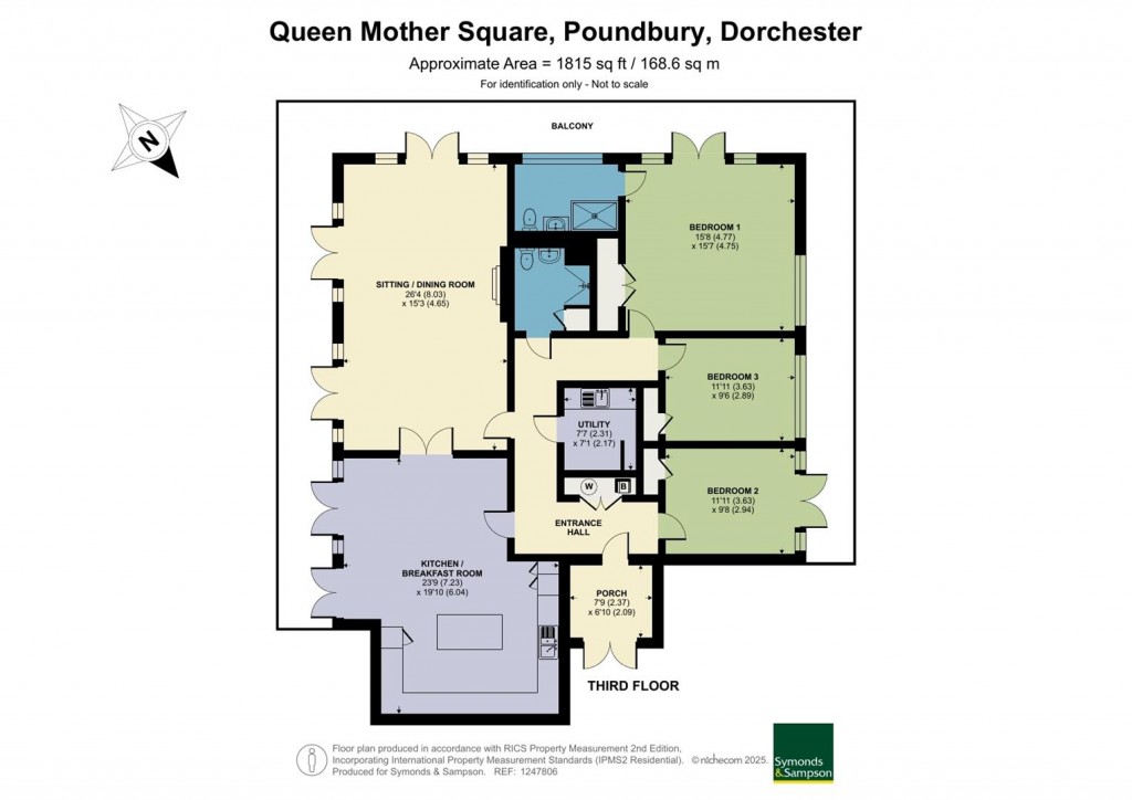 Floorplans For 11 Queen Mother Square, Poundbury, Dorchester