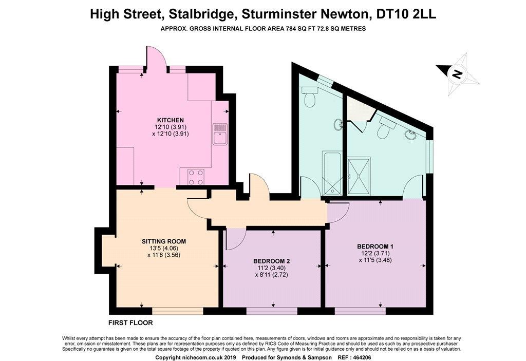 Floorplans For High Street, Stalbridge, Sturminster Newton