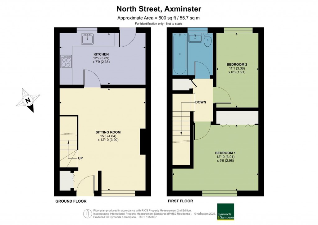 Floorplans For North Street, Axminster