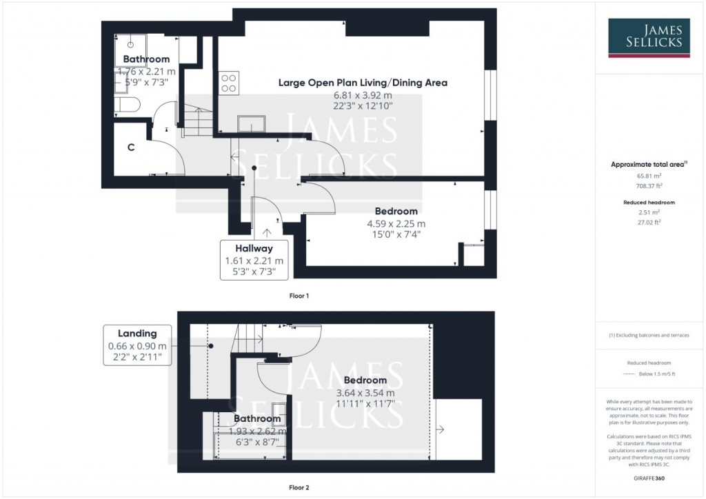 Floorplans For Princess House, De Montfort Street, Leicester