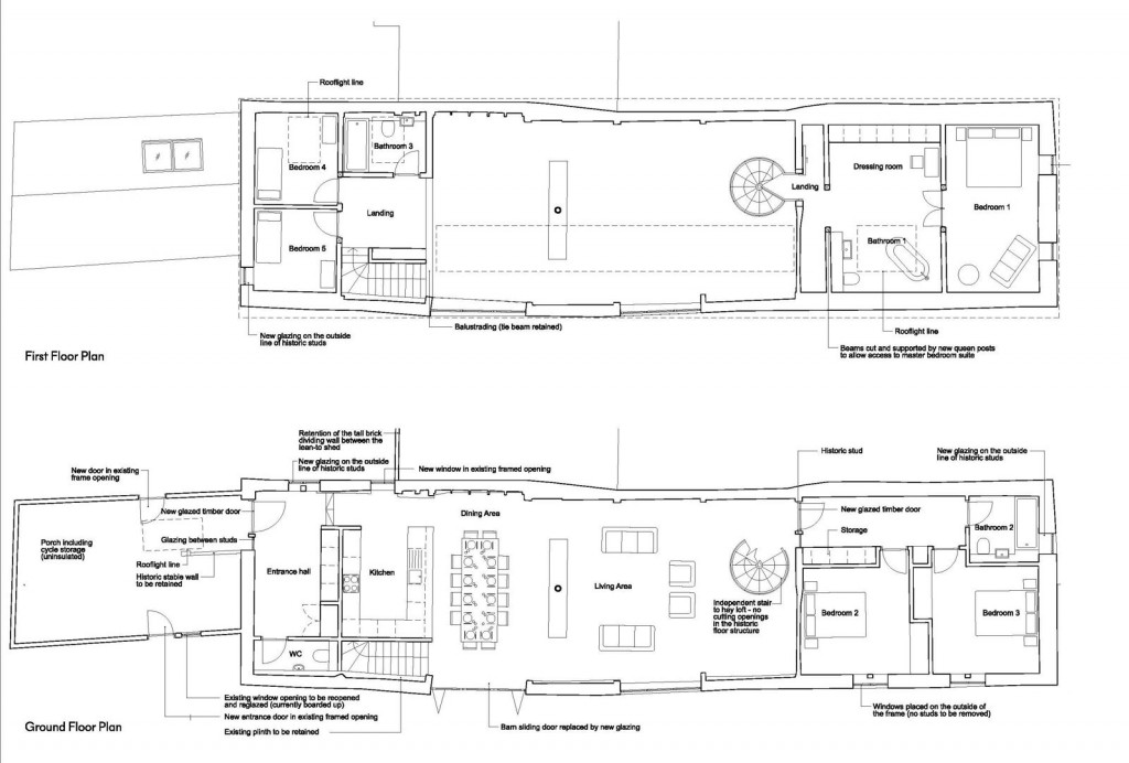 Floorplans For Between Nettlestead & Somersham, Nr Ipswich, Suffolk