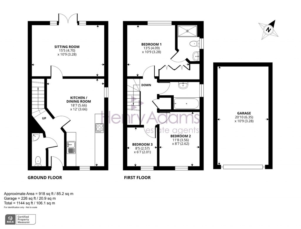 Floorplans For Hamilton Way, Westhampnett, PO18