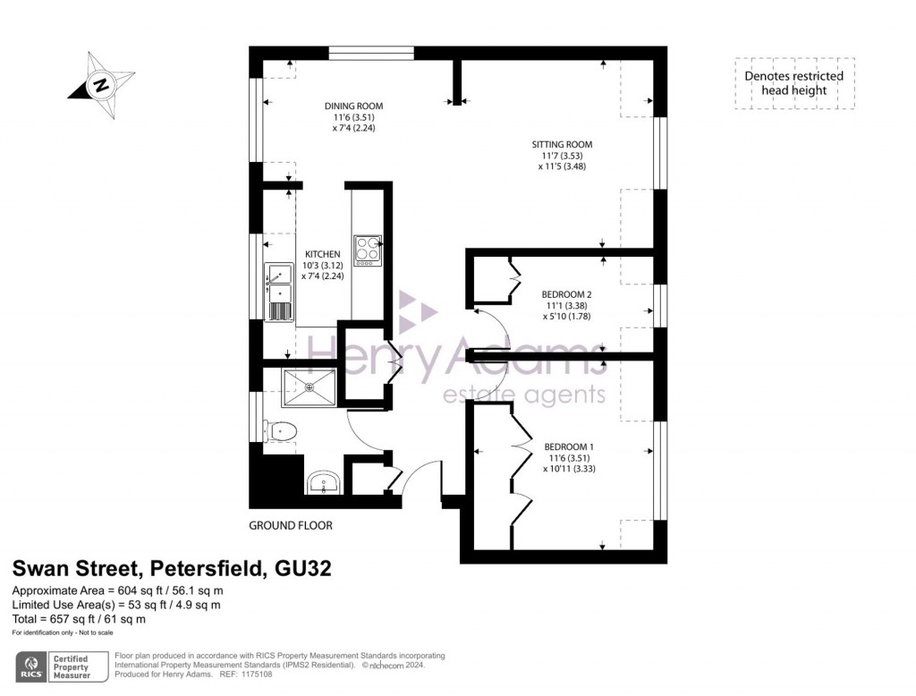 Floorplans For Swan Street, Petersfield, GU32