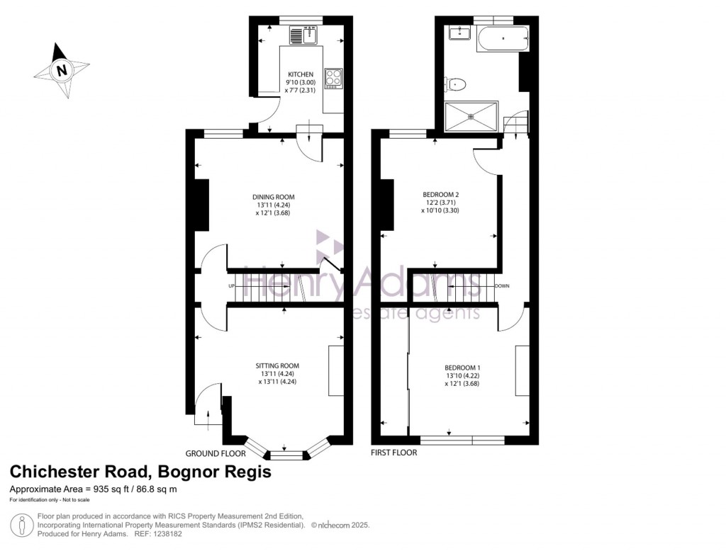 Floorplans For Chichester Road, Bognor Regis, PO21