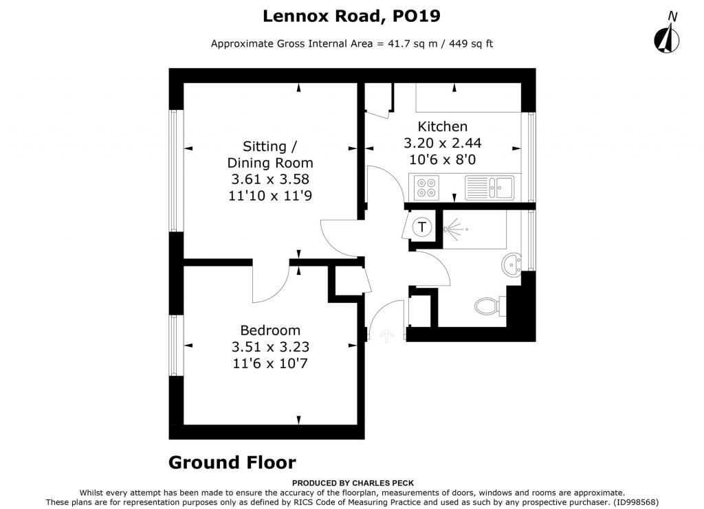 Floorplans For Lennox Road, Chichester, PO19