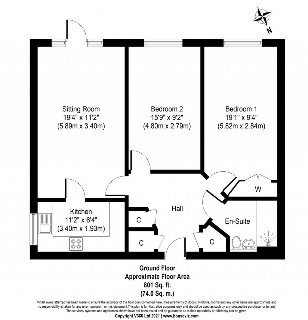 Floorplans For Deanery Close, Chichester, PO19