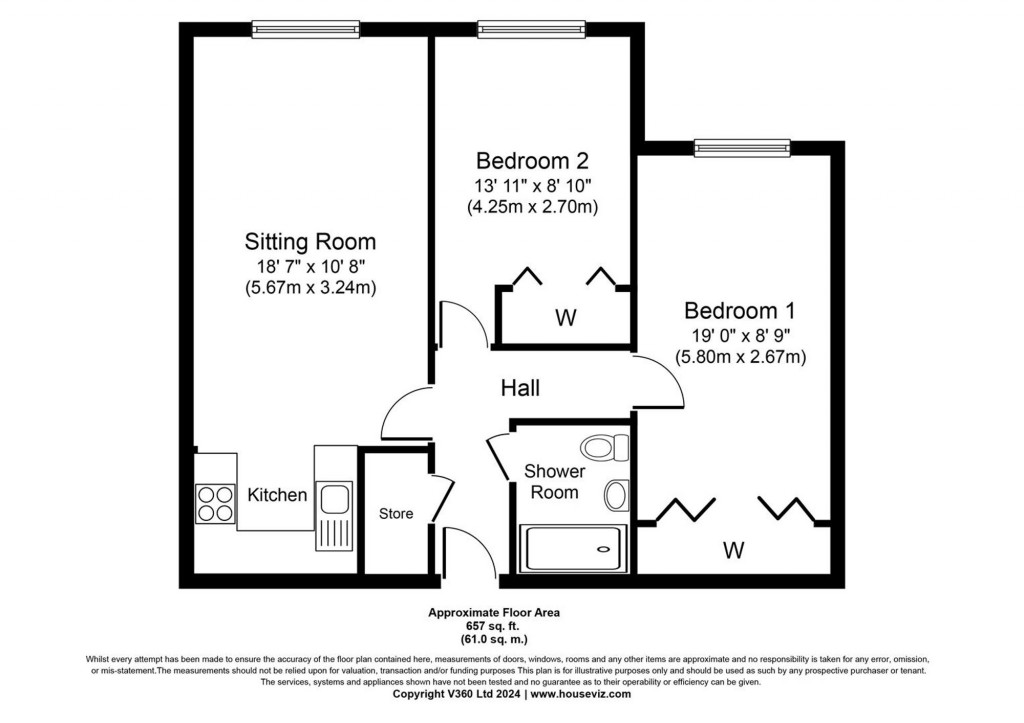 Floorplans For Chapel Street, Chichester, PO19