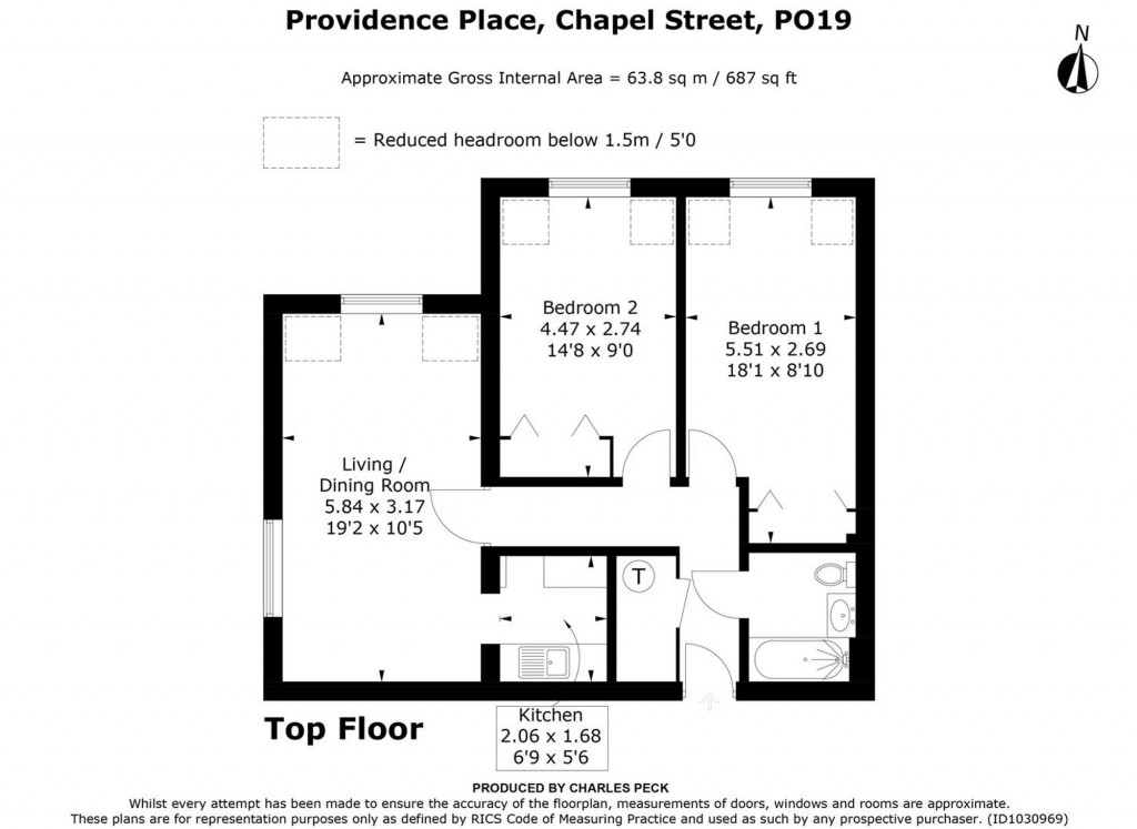 Floorplans For Chapel Street, Chichester, PO19