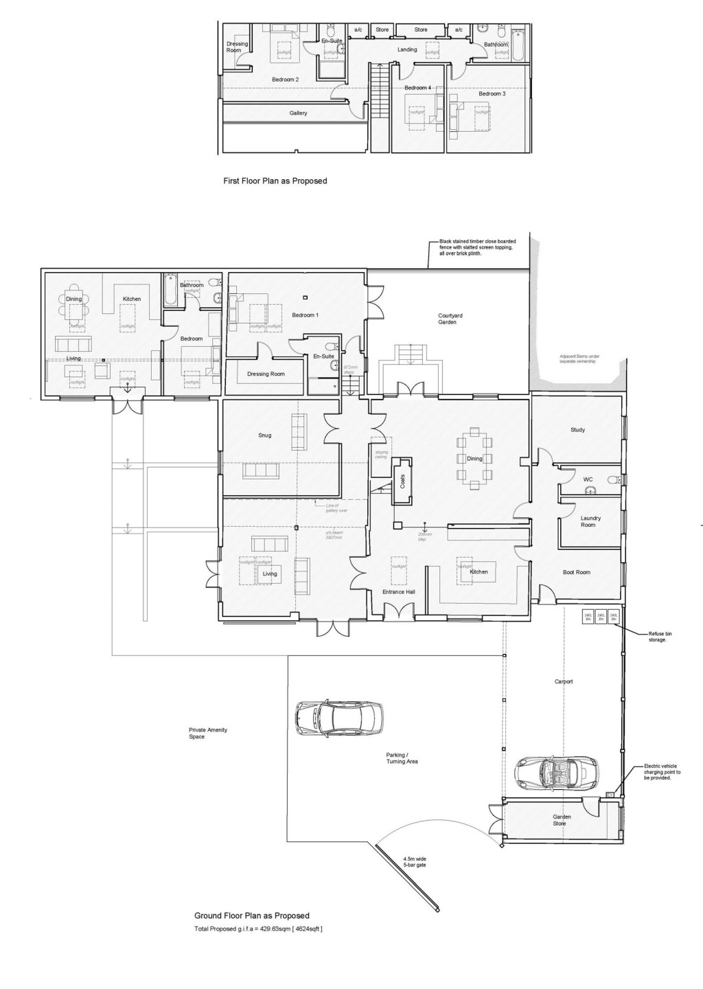 Floorplans For Stonham Aspal, Nr  Debenham, Suffolk 