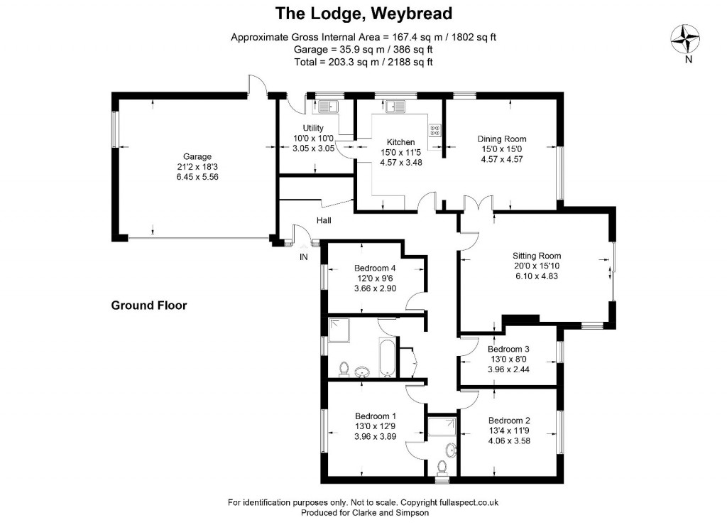 Floorplans For Weybread, Near Diss, Suffolk