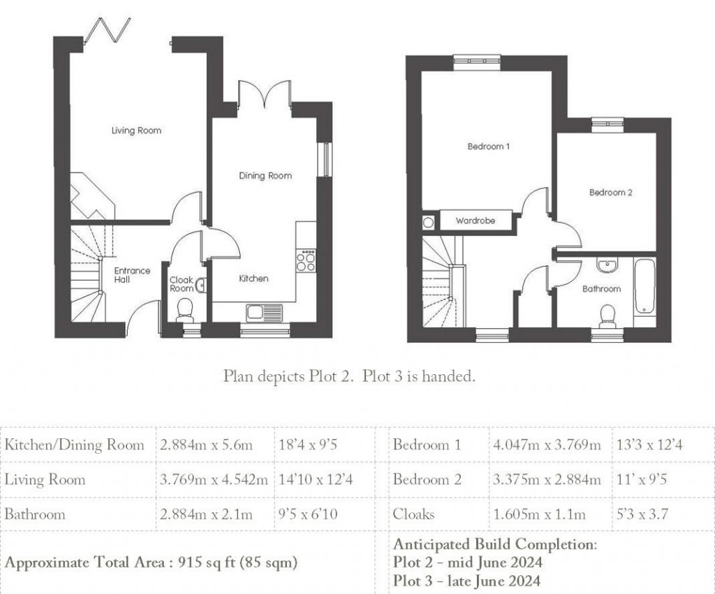 Floorplans For Framlingham, Suffolk