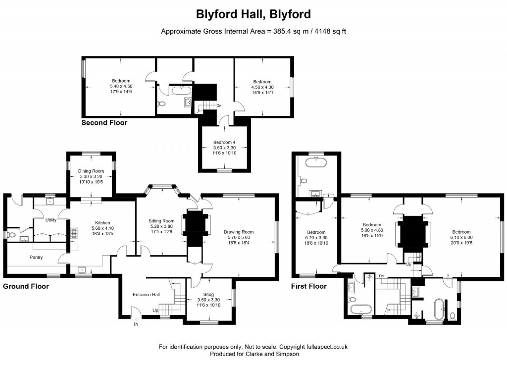 Floorplans For The Blyford Estate, Nr Southwold