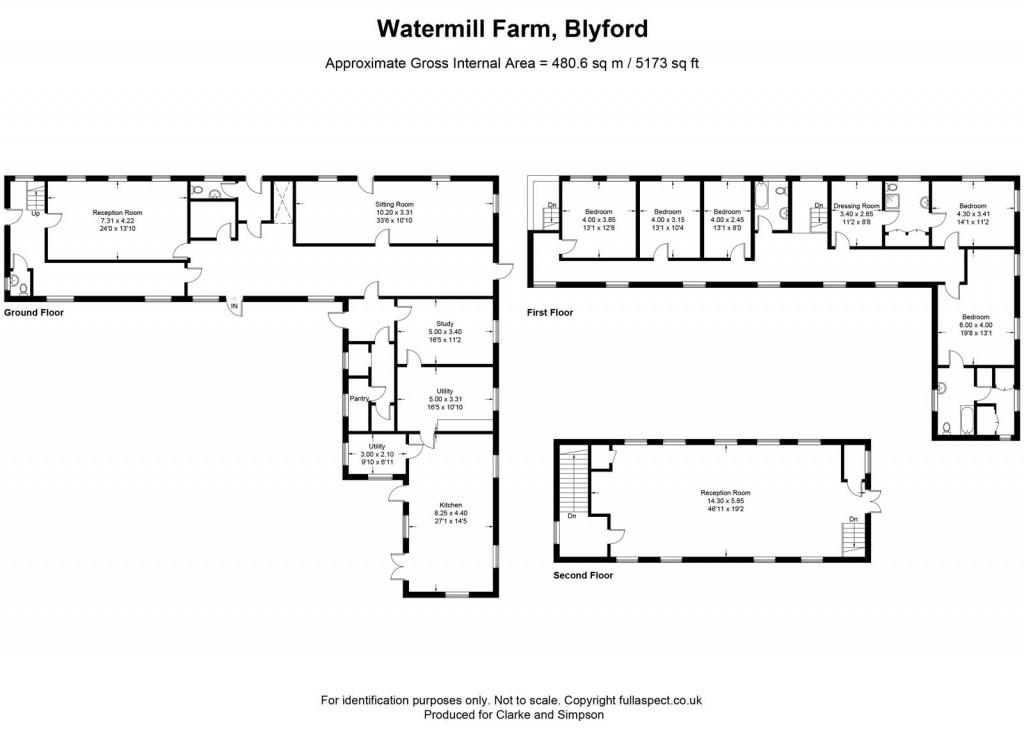 Floorplans For The Blyford Estate, Nr Southwold