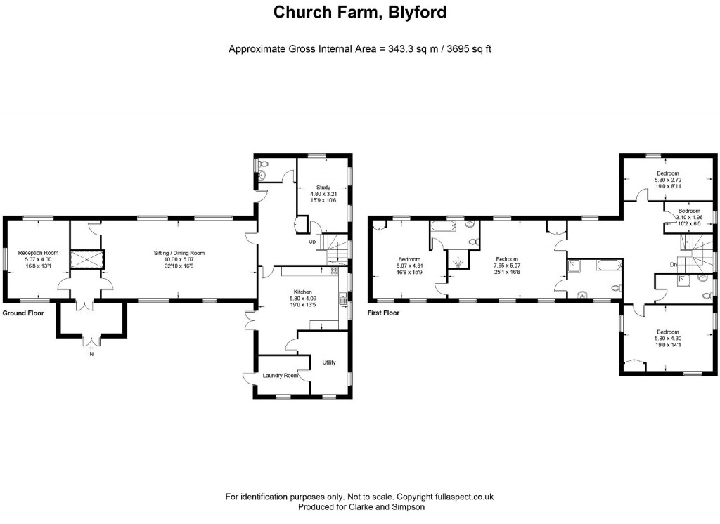 Floorplans For The Blyford Estate, Nr Southwold