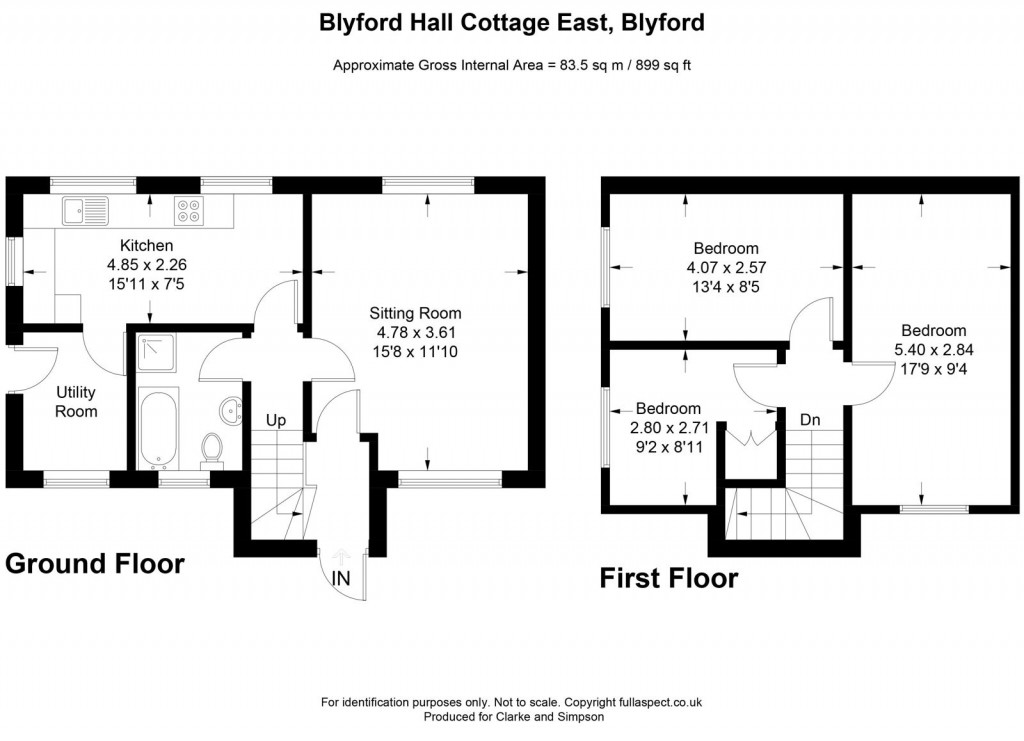 Floorplans For The Blyford Estate, Nr Southwold