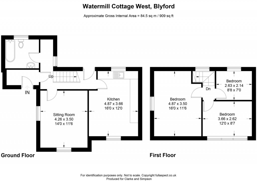 Floorplans For The Blyford Estate, Nr Southwold