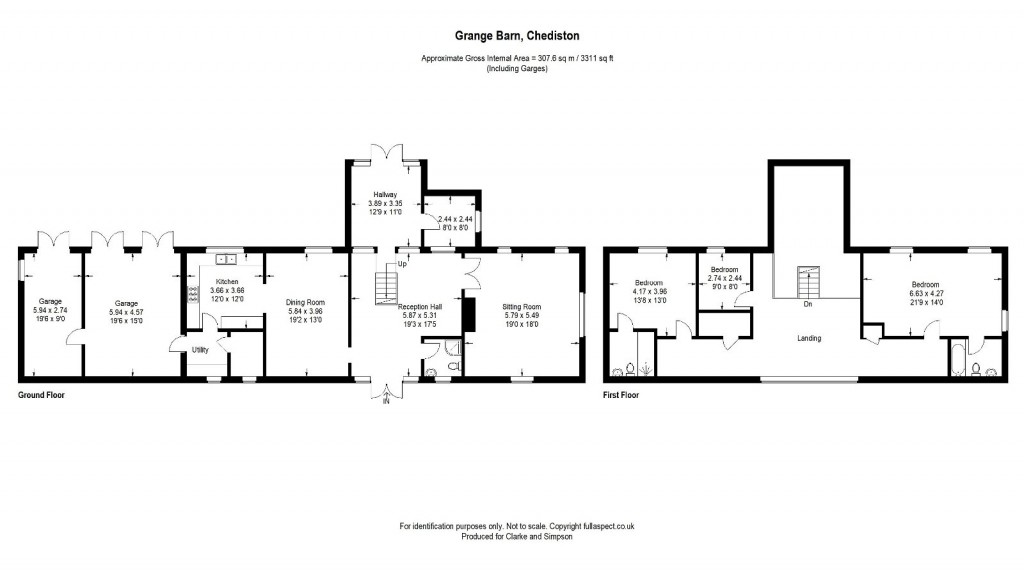 Floorplans For The Chediston Estate, Nr Halesworth, Suffolk