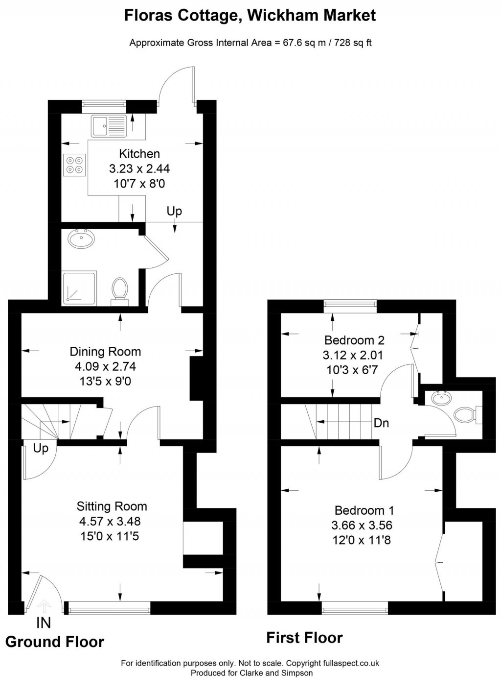 Floorplans For California, Wickham Market, Suffolk 