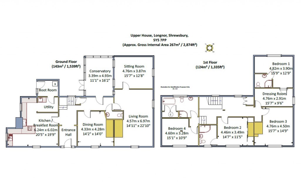 Floorplans For Longnor, Shrewsbury