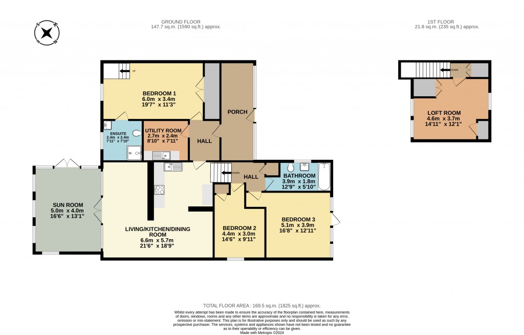 Floorplans For Seifton, Ludlow, Shropshire